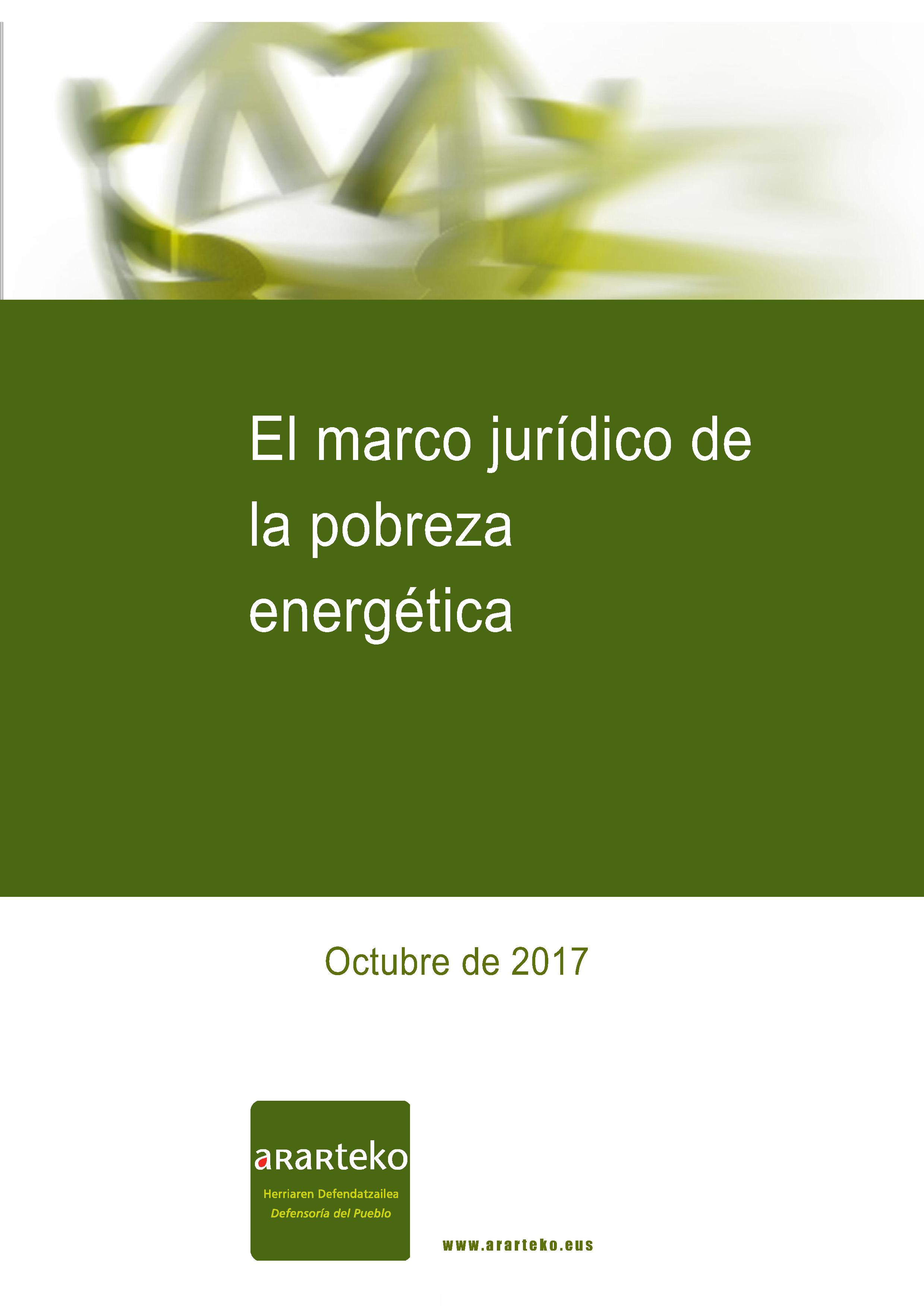 El marco jurídico de la pobreza energética