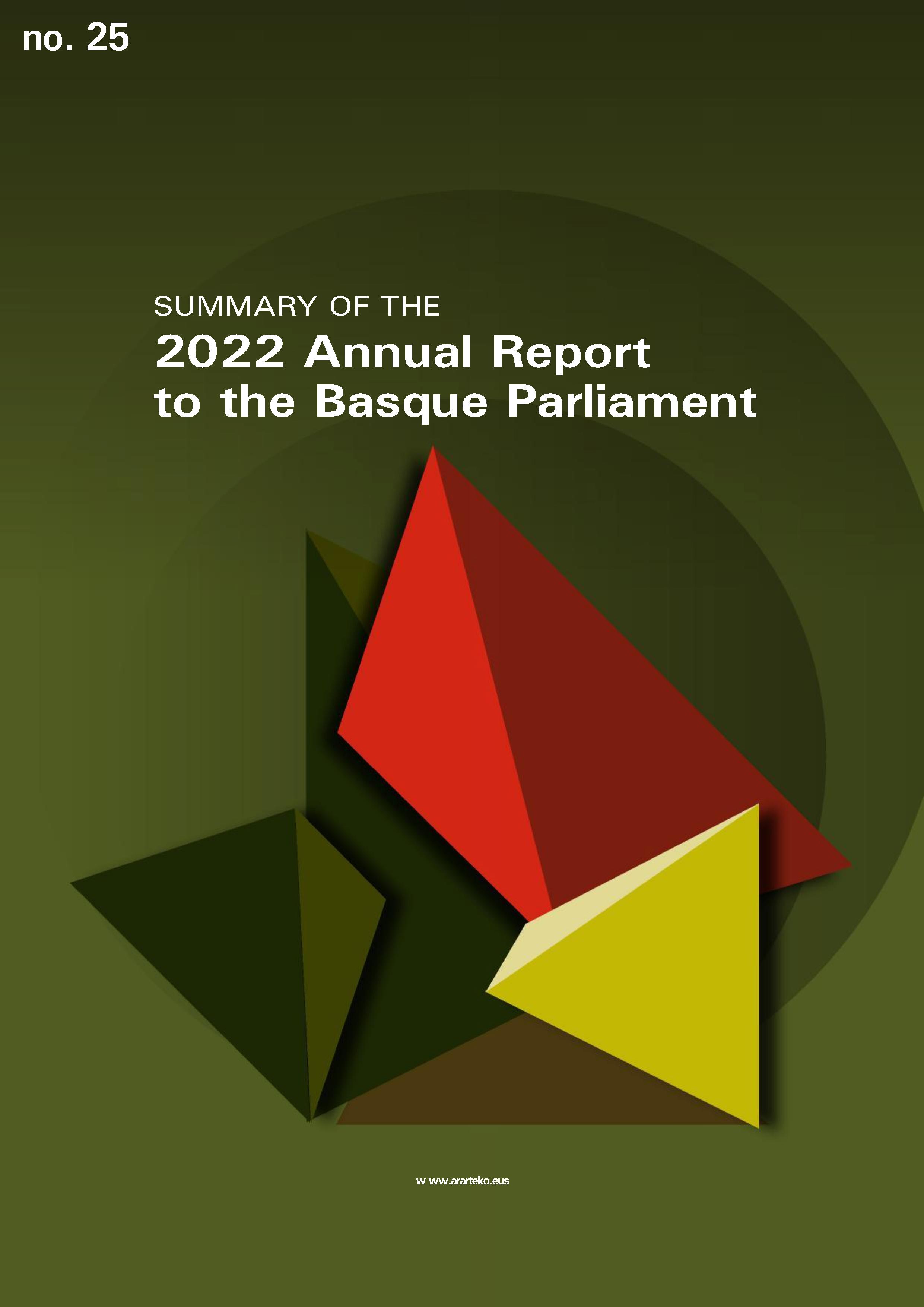 Summary of the Annual Report to the Basque Parliament 2022