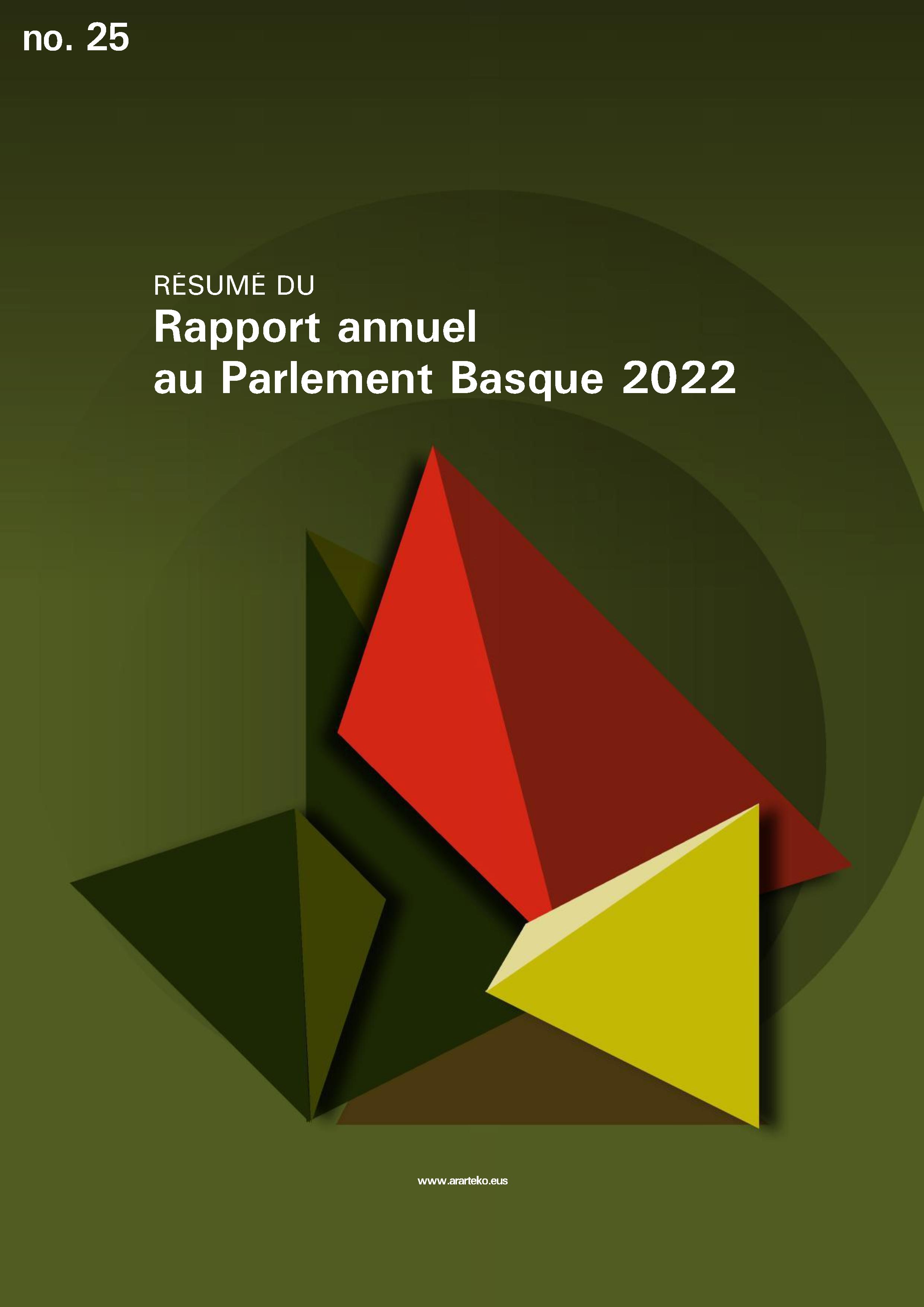 Résumé du Rapport annuel au Parlement Basque 2022